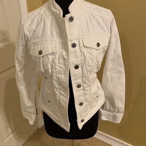 Eddie Bauer white jean jacket
